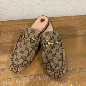 Gucci Green and Tan Shoe Box with Dust Bag